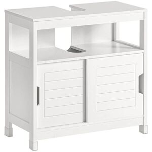 SoBuy White Bathroom Cabinet with Space for Sink - Bathroom Cabinet SoBuy White Bathroom Cabinet with Space for Sink - Bathroom Cabinet