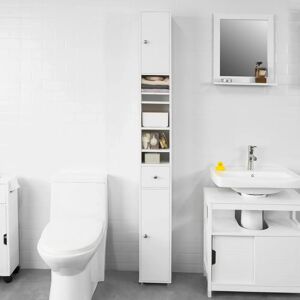 SoBuy BZR34-W White Bathroom Tall Cabinet - Bathroom Storage SoBuy BZR34-W White Bathroom Tall Cabinet - Bathroom Storage
