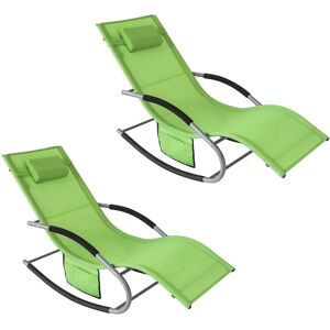 Sobuy Set of 2 Lounge Chairs with Cushions and Pockets - Ergonomic, Supports 150kg Sobuy Set of 2 Lounge Chairs with Cushions and Pockets - Ergonomic, Supports 150kg