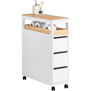 SoBuy White Multifunctional Bathroom Storage Cabinet - 65x23x82cm SoBuy White Multifunctional Bathroom Storage Cabinet - 65x23x82cm