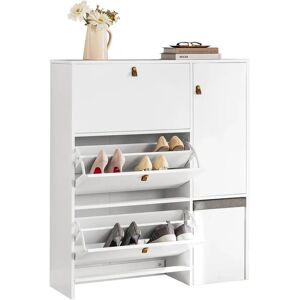 SoBuy FSR107-W Armoire à Chaussures - 3 tiroirs, Porte & Tabouret - Publicité SoBuy FSR107-W Armoire à Chaussures - 3 tiroirs, Porte & Tabouret - Publicité