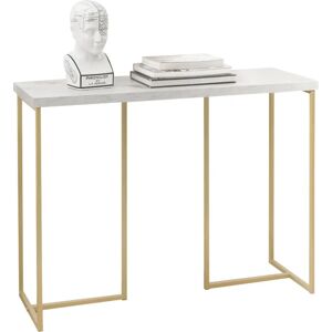 SoBuy FSB58-G Table Console Blanc+Or Effet Marbre - Table d'appoint - Publicité SoBuy FSB58-G Table Console Blanc+Or Effet Marbre - Table d'appoint - Publicité