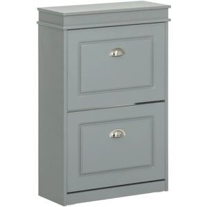 Scarpiere grigia SoBuy FSR78-HG con 2 sportelli - Scarpiera Scarpiere grigia SoBuy FSR78-HG con 2 sportelli - Scarpiera