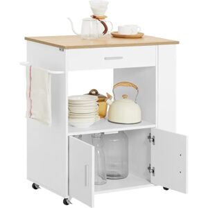 SoBuy FKW113-WN Carrello da servizio - 3 mensole, Bianco - Carrello da cucina SoBuy FKW113-WN Carrello da servizio - 3 mensole, Bianco - Carrello da cucina
