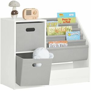 SoBuy Kids Bookcase - White - 5 Tier Toy Organizer SoBuy Kids Bookcase - White - 5 Tier Toy Organizer