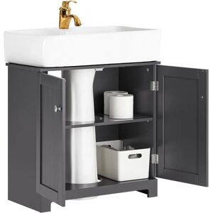 SoBuy BZR18-II-DG Mueble de baño - Estantes ajustables, Moderno SoBuy BZR18-II-DG Mueble de baño - Estantes ajustables, Moderno
