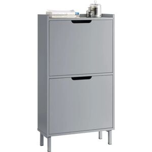 SoBuy Shoe Cabinet - Grey Compact Storage SoBuy Shoe Cabinet - Grey Compact Storage