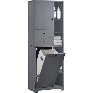 SoBuy BZR104-DG Tall Bathroom Cabinet - Bathroom Storage SoBuy BZR104-DG Tall Bathroom Cabinet - Bathroom Storage