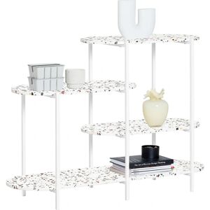 SoBuy White Console Table with 4 Shelves - Console Table SoBuy White Console Table with 4 Shelves - Console Table