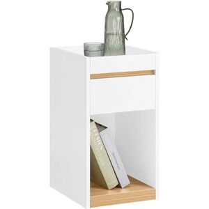 SoBuy White Bedside Nightstand with Drawer - Nightstand SoBuy White Bedside Nightstand with Drawer - Nightstand