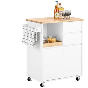 SoBuy White Kitchen Storage Trolley - Kitchen Trolley SoBuy White Kitchen Storage Trolley - Kitchen Trolley