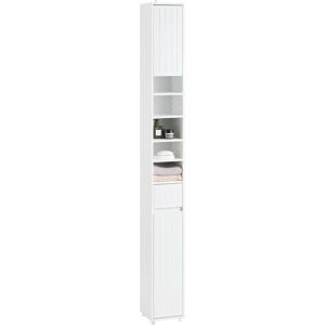 SoBuy Tall Bathroom Cabinet - 20x20x180cm - White - Storage SoBuy Tall Bathroom Cabinet - 20x20x180cm - White - Storage