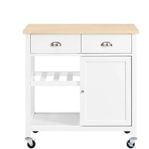 SoBuy Kitchen Island with Wheels - Scandinavian Style Storage Cabinet SoBuy Kitchen Island with Wheels - Scandinavian Style Storage Cabinet