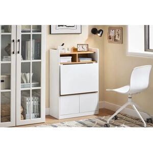 SoBuy White+Natural Foldable Computer Desk - Home Office Table SoBuy White+Natural Foldable Computer Desk - Home Office Table