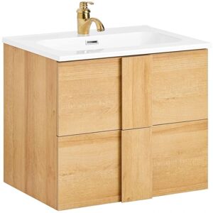 Mobile bagno sospeso SoBuy con lavabo - Naturale Mobile bagno sospeso SoBuy con lavabo - Naturale