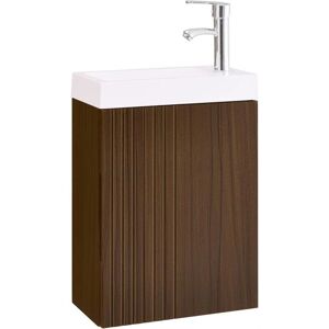 Sobuy BZR196-BR Gabinete de baño de pared - Marrón - 40x22x56cm Sobuy BZR196-BR Gabinete de baño de pared - Marrón - 40x22x56cm