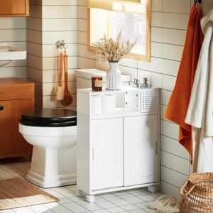 SoBuy Wit Badkameropslagkast - BZR176-W SoBuy Wit Badkameropslagkast - BZR176-W