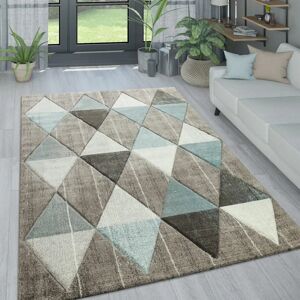 PACO HOME Alfombra Beige Pastel Diseño Modern Rombos Triángulo Zig-Zag PACO HOME Alfombra Beige Pastel Diseño Modern Rombos Triángulo Zig-Zag
