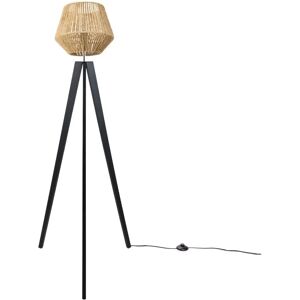 Lámpara de pie beige Paco Home - Diseño boho de ratán moderno Lámpara de pie beige Paco Home - Diseño boho de ratán moderno