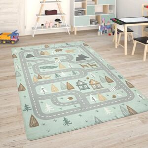 Tappeto per Cameretta Bambini Paco Home - Motivo Stradale - Poliestere a Pelo Corto Tappeto per Cameretta Bambini Paco Home - Motivo Stradale - Poliestere a Pelo Corto