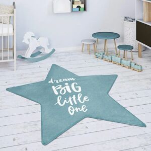 Tappeto Bambini Stella Blu - 80cm - Paco Home Tappeto Bambini Stella Blu - 80cm - Paco Home