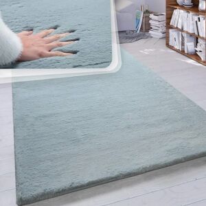 PACO HOME Alfombra de Pelo Largo Turquesa - Alfombra PACO HOME Alfombra de Pelo Largo Turquesa - Alfombra