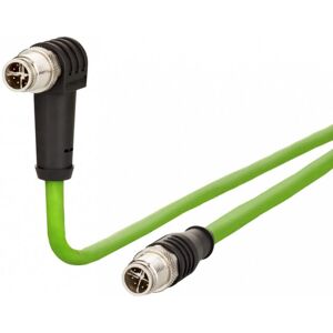 Metz Connect M12 Industrial Network Cable - 5m, Green Metz Connect M12 Industrial Network Cable - 5m, Green