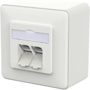 METZ CONNECT 130E380027-I Ethernet väggkontakt - Vit METZ CONNECT 130E380027-I Ethernet väggkontakt - Vit