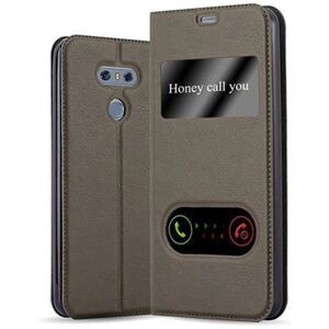 Coque de protection LG G6 à double fenêtre - Marron Pierre - Publicité Coque de protection LG G6 à double fenêtre - Marron Pierre - Publicité