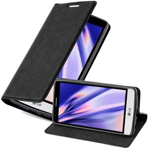 Cadorabo LG G3 MINI / G3 S Hülle - Schutzcase mit Ständefunktion und Kartenfach - Nacht Schwarz Cadorabo LG G3 MINI / G3 S Hülle - Schutzcase mit Ständefunktion und Kartenfach - Nacht Schwarz