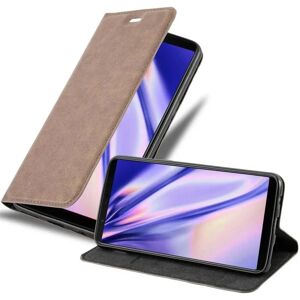 OnePlus 5T Kaffee Braun Leder Buchhülle mit Ständer & Kartenfach - Handyhülle OnePlus 5T Kaffee Braun Leder Buchhülle mit Ständer & Kartenfach - Handyhülle