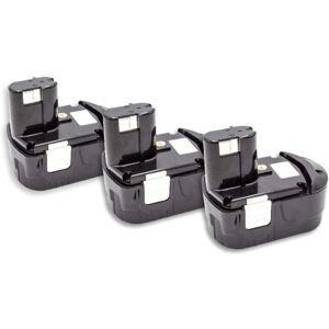 vhbw 3x Battery for Hitachi Tools - NiMH 1500mAh 18V vhbw 3x Battery for Hitachi Tools - NiMH 1500mAh 18V