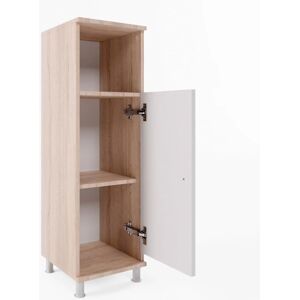 Vicco Fynn Badezimmer Schrank - Weiß/Sonoma - 30x95cm Vicco Fynn Badezimmer Schrank - Weiß/Sonoma - 30x95cm
