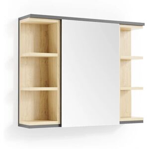 Vicco - Armario de baño Aquis - Antracita y Estantes Vicco - Armario de baño Aquis - Antracita y Estantes