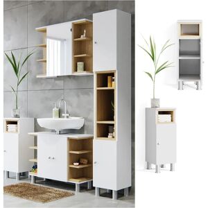 Armario de baño mediano Aquis - Blanco - 30 x 71.8 cm - Bathroom Cabinet Armario de baño mediano Aquis - Blanco - 30 x 71.8 cm - Bathroom Cabinet