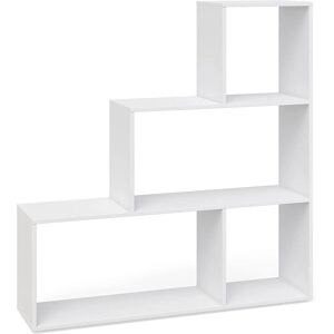 Vicco Modello Asym Bianco 4 Scomparti - Scaffale Vicco Modello Asym Bianco 4 Scomparti - Scaffale