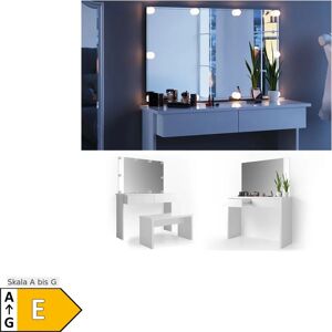 Vicco - Moderner weißer Make-up-Tisch mit LED-Beleuchtung Vicco - Moderner weißer Make-up-Tisch mit LED-Beleuchtung