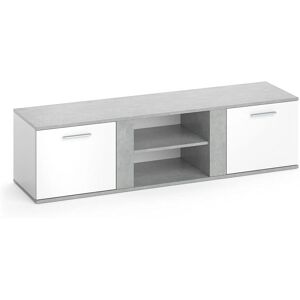 Vicco Armoire TV Novelli Beton/Blanc - Publicité Vicco Armoire TV Novelli Beton/Blanc - Publicité