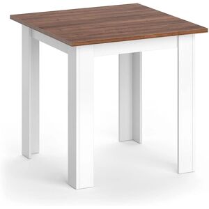 Mesa de comedor Vicco Karlos Blanco/Marrón oscuro - Mesa de comedor Mesa de comedor Vicco Karlos Blanco/Marrón oscuro - Mesa de comedor