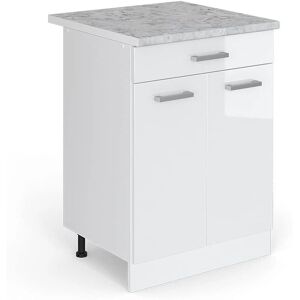 Vicco - Mueble basso R-Line 60 cm Bianco Lucido - Mobile da Cucina Vicco - Mueble basso R-Line 60 cm Bianco Lucido - Mobile da Cucina