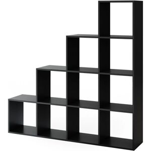 Mobiletto Scala Vicco - 10 Scomparti - Nero - Mobiletto di archiviazione Mobiletto Scala Vicco - 10 Scomparti - Nero - Mobiletto di archiviazione