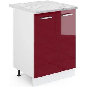 Vicco Mueble Bajo 60cm Burdeos Alto Brillo Cocina Vicco Mueble Bajo 60cm Burdeos Alto Brillo Cocina