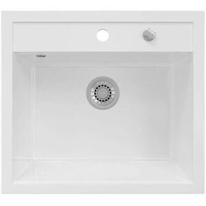 Fregadero de cerámica Valencia - Empotrado, Blanco, 56.5x51 cm Fregadero de cerámica Valencia - Empotrado, Blanco, 56.5x51 cm