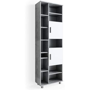 Armadio bagno Vicco Ilias - Cemento, 60 x 190 cm - Mobili da bagno Armadio bagno Vicco Ilias - Cemento, 60 x 190 cm - Mobili da bagno