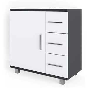 Armoire de salle de bain Vicco Ilias - Rangement moderne anthracite - Publicité Armoire de salle de bain Vicco Ilias - Rangement moderne anthracite - Publicité