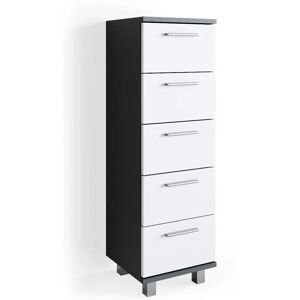 Armario de baño Vicco Ilias - Antracita - 30x95cm - Almacenamiento y Estilo Armario de baño Vicco Ilias - Antracita - 30x95cm - Almacenamiento y Estilo