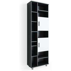 Armadio bagno Vicco Ilias - Antracite/Bianco, 60x190 cm Armadio bagno Vicco Ilias - Antracite/Bianco, 60x190 cm