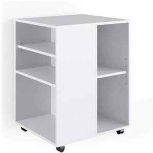 Contenitore con ruote Vicco - 59.5x52.5x72cm, Bianco, 5 Scomparti Contenitore con ruote Vicco - 59.5x52.5x72cm, Bianco, 5 Scomparti