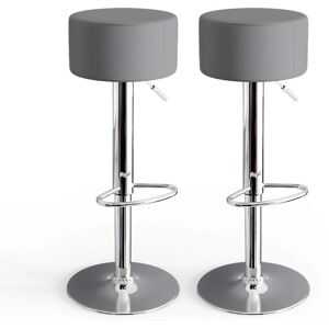 Vicco - Ensemble de 2 tabourets de bar gris - Publicité Vicco - Ensemble de 2 tabourets de bar gris - Publicité
