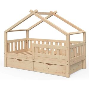 Lit enfant Vitalispa 80x160cm Marron avec tiroirs - Mobilier pour enfants - Publicité Lit enfant Vitalispa 80x160cm Marron avec tiroirs - Mobilier pour enfants - Publicité